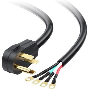 imageCable Matters 4 Prong to 4 Wire Range Cord  4ft Heavy Duty 68 AWG 50 Amp Cord Compatible with Tesla ChargerEV Charger  J1772 Charger NEMA 1450P to 4Wire4 ft