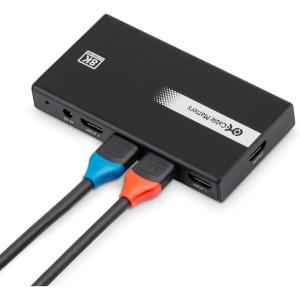 imageCable Matters 48Gbps 4Port HDMI 21 Switch  4K 120Hz  8K 60Hz 4Port HDMI Switch for PS5 Xbox Series XS Apple TV Gaming Monitor 4K  8K TV and More