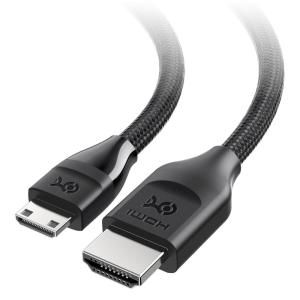 imageCable Matters 48Gbps 8K Mini HDMI to HDMI 21 Cable  66ft Supports 8K60Hz  4K240Hz with HDR MiniHDMI Cable Works with DSLR Camera Camcorder Portable ScreenMonitor and Raspberry Pi Zero33 Feet
