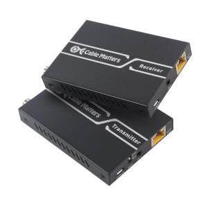 imageCable Matters 4K HDMI Extender Balun with 4K60Hz ampamp HDR up to 200 Feet Wall Mount HDMI Over Ethernet Extender  Support Local Monitor LoopOut Black