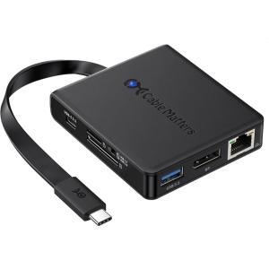 imageCable Matters 8in1 USB C Hub DisplayPort 14 USB C Dock 8K60Hz  4K240Hz DisplayPort Gigabit Ethernet USB32 Port SD Card Reader with Two Mode Switch Compatible with Thunderbolt 4