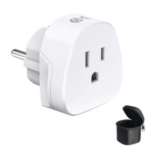 imageCable Matters Type D Travel Adapter US to India Plug Adapter Works in India Nepal Bangladesh and More CE ampamp RoHS CertifiedEUGermanFrance