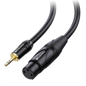 imageCable Matters Unbalanced 35mm to XLR Cable  6ft Male to Female 18 Inch to XLR Cable3 ft