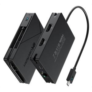 imageDesigned for Microsoft Surface Cable Matters 7in1 40Gbps USB4 Hub with Dual 4K60Hz DisplaysHDMI and DisplayPort Single 4K240Hz  8K60Hz 100W PD Gigabit Ethernet Works with Thunderbolt 4