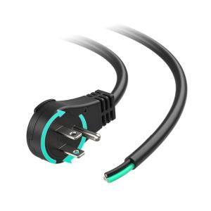 imageETL Listed Cable Matters 3 Prong Power Cord Replacement 6FT with 360 Rotating Flat Plug 16AWG 13A125V1625W NEMA 515P to 3Wire Appliance Cord Black6 Feet