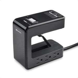 imageUL Listed Cable Matters 6 Outlet Desk Mount Surge Protector Power Strip 8 Feet Extra Long Cord  24W USB C and USB Charging  1080 Joules Surge Protection