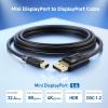 imageCable Matters 324Gbps Mini DisplayPort to DisplayPort 14 Cable  6ft Support 8K60Hz HDR Mini DP to DP 14 Cable Display Port to MiniDisplayPort Compatible with Thunderbolt ampamp Thunderbolt 23 Feet