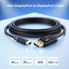imageCable Matters 4K Mini DisplayPort to DisplayPort Cable  6ft Supports 4K60Hz  2K144Hz Mini DP to DP Cable BlackBlack