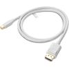 imageCable Matters 4K Mini DisplayPort to DisplayPort Cable  6ft Supports 4K60Hz  2K144Hz Mini DP to DP Cable BlackWhite