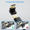imageCable Matters 4K240Hz Right Angle DisplayPort 14 Adapter 8K DisplayPort 90 Degree Adapter Black270 Degree