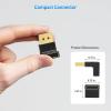 imageCable Matters 4K240Hz Right Angle DisplayPort 14 Adapter 8K DisplayPort 90 Degree Adapter Black90 Degree