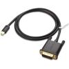 imageCable Matters Mini DisplayPort to DVI Cable Mini DP to DVI Cable in Black 6 Feet  Thunderbolt and Thunderbolt 2 Port CompatibleBlack