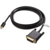 imageCable Matters Mini DisplayPort to DVI Cable Mini DP to DVI Cable in Black 6 Feet  Thunderbolt and Thunderbolt 2 Port CompatibleBlack
