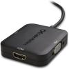 imageCable Matters Mini DisplayPort to HDMI Adapter with VGA and DVI 3in1 Adapter in Black  Thunderbolt and Thunderbolt 2 Port Compatible  Supporting 4K Resolution via HDMIBlack