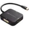 imageCable Matters Mini DisplayPort to HDMI Adapter with VGA and DVI 3in1 Adapter in Black  Thunderbolt and Thunderbolt 2 Port Compatible  Supporting 4K Resolution via HDMIBlack