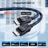 imageCable Matters VESA Certified 6 ft 324Gbps Braided DisplayPort Cable 14 8K 60Hz  4K 240Hz DisplayPort 14 Cable with FreeSync GSYNC and HDR for Gaming Monitor PC RTX 40804090 RX 6800690098 ft