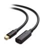 imageCable Matters Mini DisplayPort Extension Cable Mini DP Extension Cable in Black  6 FeetBlack