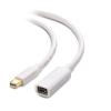 imageCable Matters Mini DisplayPort Extension Cable Mini DP Extension Cable in Black  6 FeetWhite