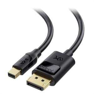 imageCable Matters 324Gbps Mini DisplayPort to DisplayPort 14 Cable  6ft Support 8K60Hz HDR Mini DP to DP 14 Cable Display Port to MiniDisplayPort Compatible with Thunderbolt ampamp Thunderbolt 210 Feet
