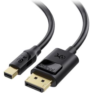 imageCable Matters 324Gbps Mini DisplayPort to DisplayPort 14 Cable  6ft Support 8K60Hz HDR Mini DP to DP 14 Cable Display Port to MiniDisplayPort Compatible with Thunderbolt ampamp Thunderbolt 23 Feet