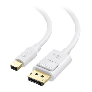 imageCable Matters 4K Mini DisplayPort to DisplayPort Cable  6ft Supports 4K60Hz  2K144Hz Mini DP to DP Cable BlackWhite
