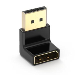 imageCable Matters 4K240Hz Right Angle DisplayPort 14 Adapter 8K DisplayPort 90 Degree Adapter Black270 Degree