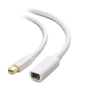 imageCable Matters Mini DisplayPort Extension Cable Mini DP Extension Cable in Black  6 FeetWhite