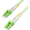 imageCable Matters 100Gb OFNP Plenum Rated Multimode Duplex 50125 OM5 Fiber Cable LC to LC Fiber Optic Cable  98ft  3m1m
