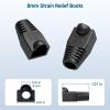 imageCable Matters 100Pack 8mm Strain Relief Boots for Large Diameter Cable in Black
