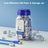 imageCable Matters 100Pack Cat 6A Shielded Pass Through RJ45 Connectors 50 Gold Plated Max Wire OD 119mm Cat6A EndsShielded RJ45 ConnectorEthernet Ends for Solid or Stranded SFTP Cable