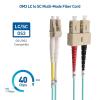 imageCable Matters 10Gb OFNP Plenum Rated Multimode Duplex 50125 OM3 Fiber Cable LC to SC Fiber Optic Cable  33ft  1m20m