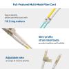 imageCable Matters 10Gb OFNP Plenum Rated Multimode Duplex 50125 OM3 Fiber Cable LC to SC Fiber Optic Cable  33ft  1m5m
