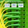 imageCable Matters 10Gbps OFNP Plenum Fiber Optic Internet Cable  66ft  2m SC APC to SC APC OS2 Single Mode Simplex Optic Cord Compatible with Verizon Fios and ATampampT Fiber ONT Replacement Cable66ft