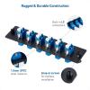 imageCable Matters 12 Fibers LC to LC OS2 Single Mode Fiber Patch Panel with 6 x LCLC UPC Duplex Fiber Optic Adapters  LGX Compatible