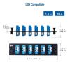imageCable Matters 12 Fibers LC to LC OS2 Single Mode Fiber Patch Panel with 6 x LCLC UPC Duplex Fiber Optic Adapters  LGX Compatible