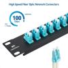 imageCable Matters 1U Fiber Patch Panel with 48 LC OM3OM4 Multimode Fiber Connectors