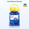 imageCable Matters 200Pack Cat6  Cat5e RJ45 Strain Relief Boots RJ45 Boot Cat 6 Boot Cat6 Ethernet Boots Blue Suitable for 65mm 025in Ethernet Cables100Pack