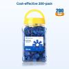 imageCable Matters 200Pack Cat6  Cat5e RJ45 Strain Relief Boots RJ45 Boot Cat 6 Boot Cat6 Ethernet Boots Blue Suitable for 65mm 025in Ethernet Cables200Pack