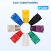 imageCable Matters 200Pack Cat6  Cat5e RJ45 Strain Relief Boots RJ45 Boot Cat 6 Ethernet Boots Multicolored Fits 65mm 025in Ethernet Cables100Pack