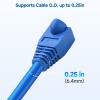 imageCable Matters 200Pack Cat6  Cat5e RJ45 Strain Relief Boots RJ45 Boot Cat 6 Ethernet Boots Multicolored Fits 65mm 025in Ethernet Cables100Pack