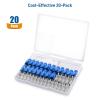 imageCable Matters 20Pack 2324AWG Shielded Cat8 RJ45 Connectors with Load Bar ampamp Strain Relief Boots 50 Gold Plated NOT Compatible with 22AWG Cable Cat 8 ConnectorEthernet Connector  Cat8 Ends