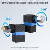 imageCable Matters 2Pack 10Gbps 360 Rotatable Cat 6A Right Angle Ethernet Adapter Cat6A RJ45 Ethernet Adapter Male to Female
