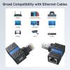 imageCable Matters 2Pack 10Gbps 360 Rotatable Cat 6A Right Angle Ethernet Adapter Cat6A RJ45 Ethernet Adapter Male to Female