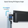 imageCable Matters 2Pack 10Gbps 360 Rotatable Cat 6A Right Angle Ethernet Adapter Cat6A RJ45 Ethernet Adapter Male to Female