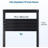 imageCable Matters 2Pack 1U Blank Panels 1U Rack Mount Panel Spacer for 19Inch Server Rack Cabinet Black