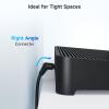 imageCable Matters 2Pack 40Gbps 360Degree Rotatable Cat 8 Ethernet Cable  3ft Right Angled Cat 8 Cable with Ultra Flex PVC Jacket for Tight Spaces High Speed Ethernet Cord for Gaming BlackBlack