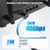 imageCable Matters 2Pack 40Gbps 360Degree Rotatable Cat 8 Ethernet Cable  3ft Right Angled Cat 8 Cable with Ultra Flex PVC Jacket for Tight Spaces High Speed Ethernet Cord for Gaming BlackBlack
