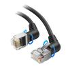 imageCable Matters 2Pack 40Gbps 360Degree Rotatable Cat 8 Ethernet Cable  3ft Right Angled Cat 8 Cable with Ultra Flex PVC Jacket for Tight Spaces High Speed Ethernet Cord for Gaming BlackBlack