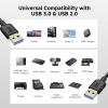 imageCable Matters 2Pack 5Gbps USB 30 Cable  6ft Male to Male USBA to USBA Cable USB Cord BlackBlack