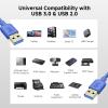 imageCable Matters 2Pack 5Gbps USB 30 Cable  6ft Male to Male USBA to USBA Cable USB Cord BlackBlue